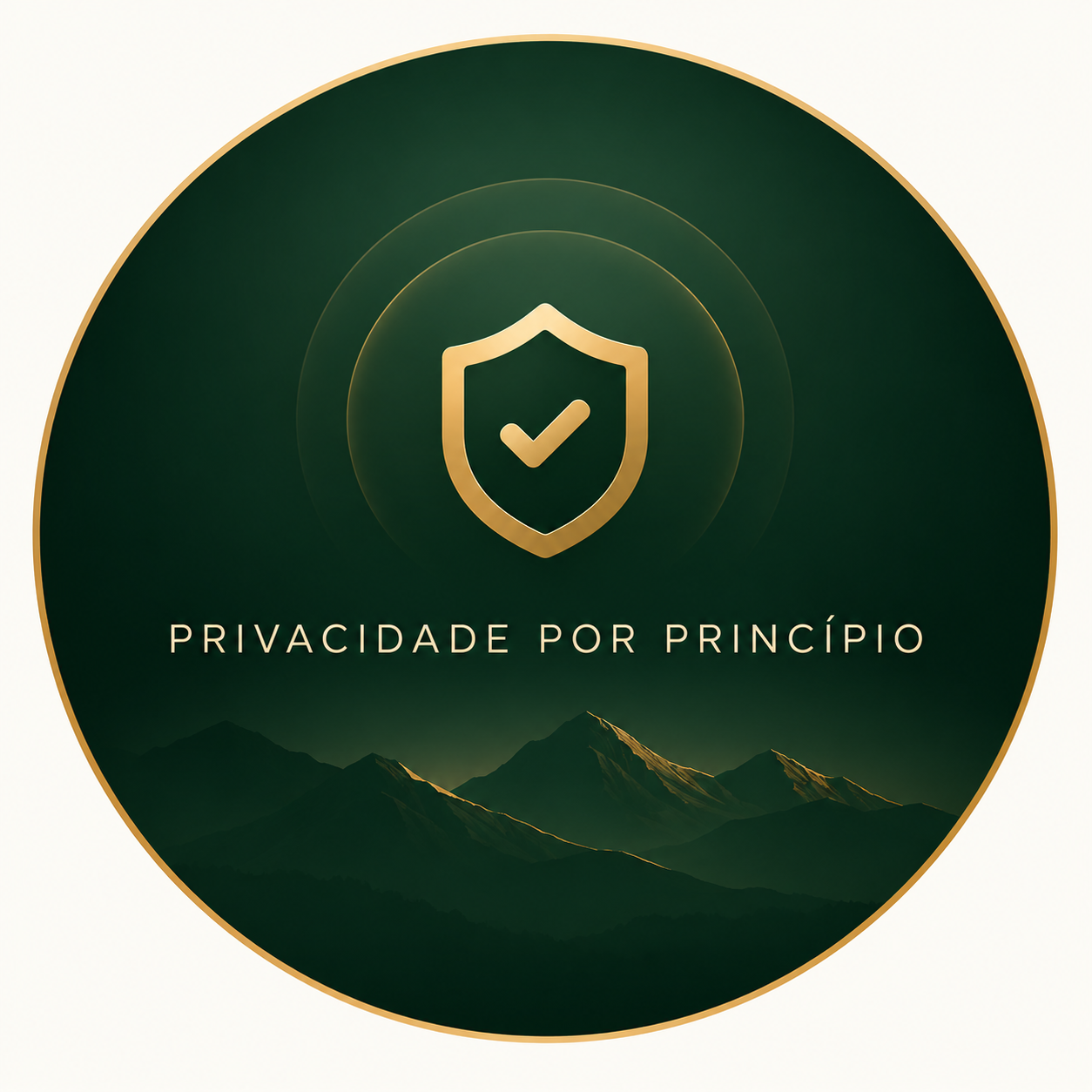 Privacidade por princípio — símbolo de proteção de dados do Parnassius